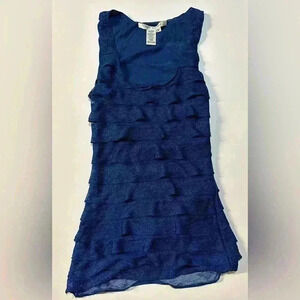 EUC Women’s Max Studio Ruffle Tank, Size M